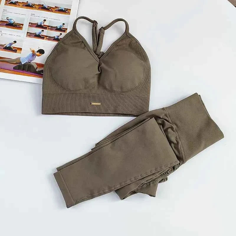 Women's Seamless High Waist Yoga Gym Set