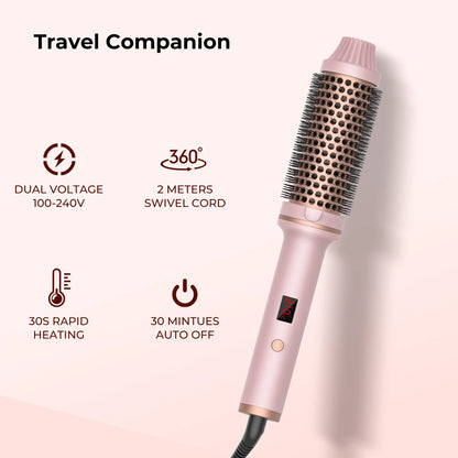 3 in 1 Hair Dryer Hot Air Brush Curling Iron Brush 32mm Electric