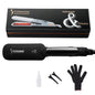 Infrared Steam Hair Straightener Curler Ceramic Glaze Plate 450°F Fast Heating Vapor Flat Iron Straightening Irons Dual Voltage