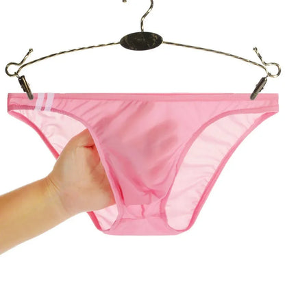 Sexy Men's Panties Transparent Breathable Briefs Low Rise Lingerie Men Bulge Pouch Briefs Underpants Underwear Pump Man