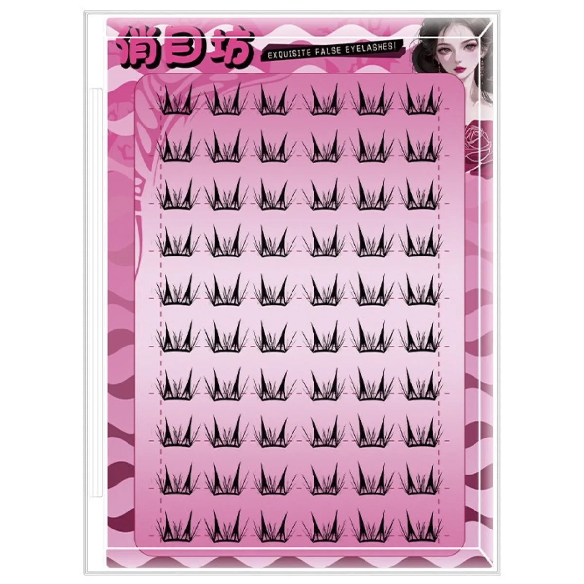 Self Adhesive Cluster Lash Extensions No Glue Needed Fluffy Manga Individual Lashes Reusable False Eyelashes For Daily Makeup
