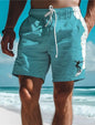 Men's Hawaiian Swim Trunks 3D Surf Print Beach Shorts Quick Dry Outdoor Leisure Sports Shorts Swimwear Fashion Men's Shorts