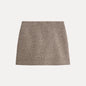 Women's Brown A-Line Midi Skirt