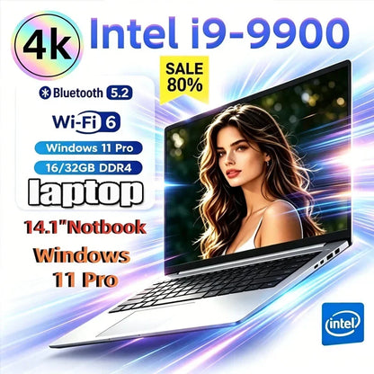 14.1" Gaming Laptop Intel Core I9-9900 32gb+2tb Windows 11 1920x1080