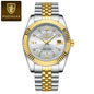 POEDAGAR Classic Luxury Men's Quartz Watches Stainless Steel Date Man Watch Waterproof Luminous Fashion Business Male Wristwatch