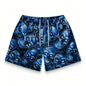 Premium 3D Printed Men's Hawaiian Shorts - Ultra Casual Skull Graphic for Summer Vacations and Sport Running