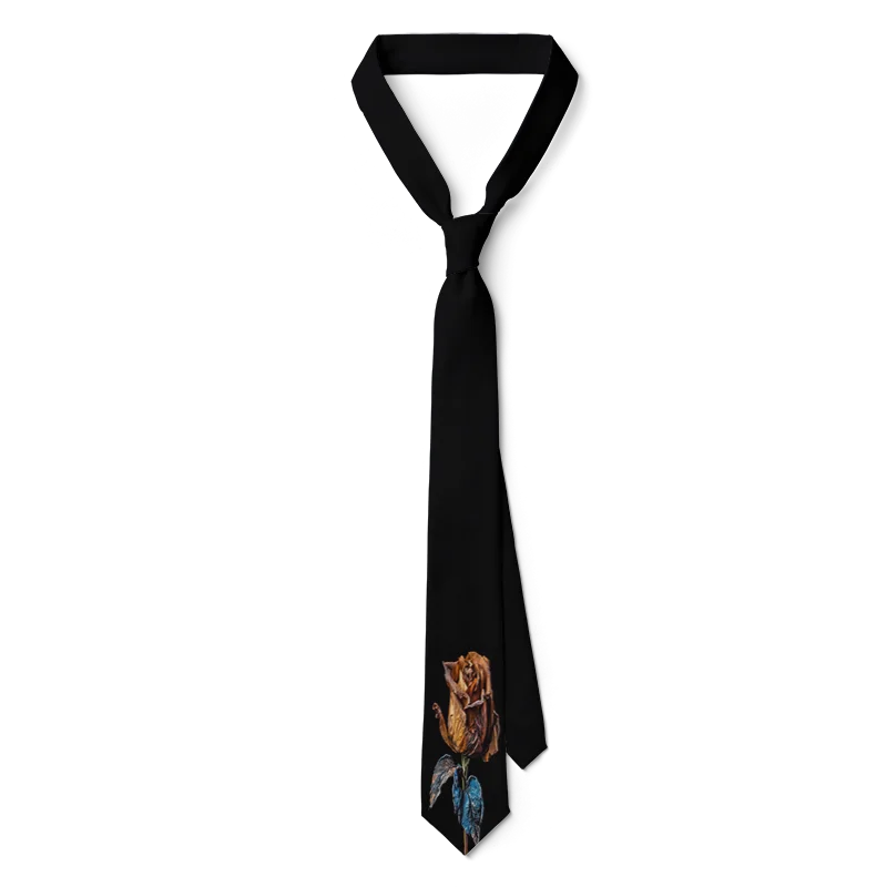 Newly Designed Cartoon Necktie 3D Printing Harajuku Fashion Kawaii Unisex Tie 8CM Slim Dating Wedding Party Tie Cosplay