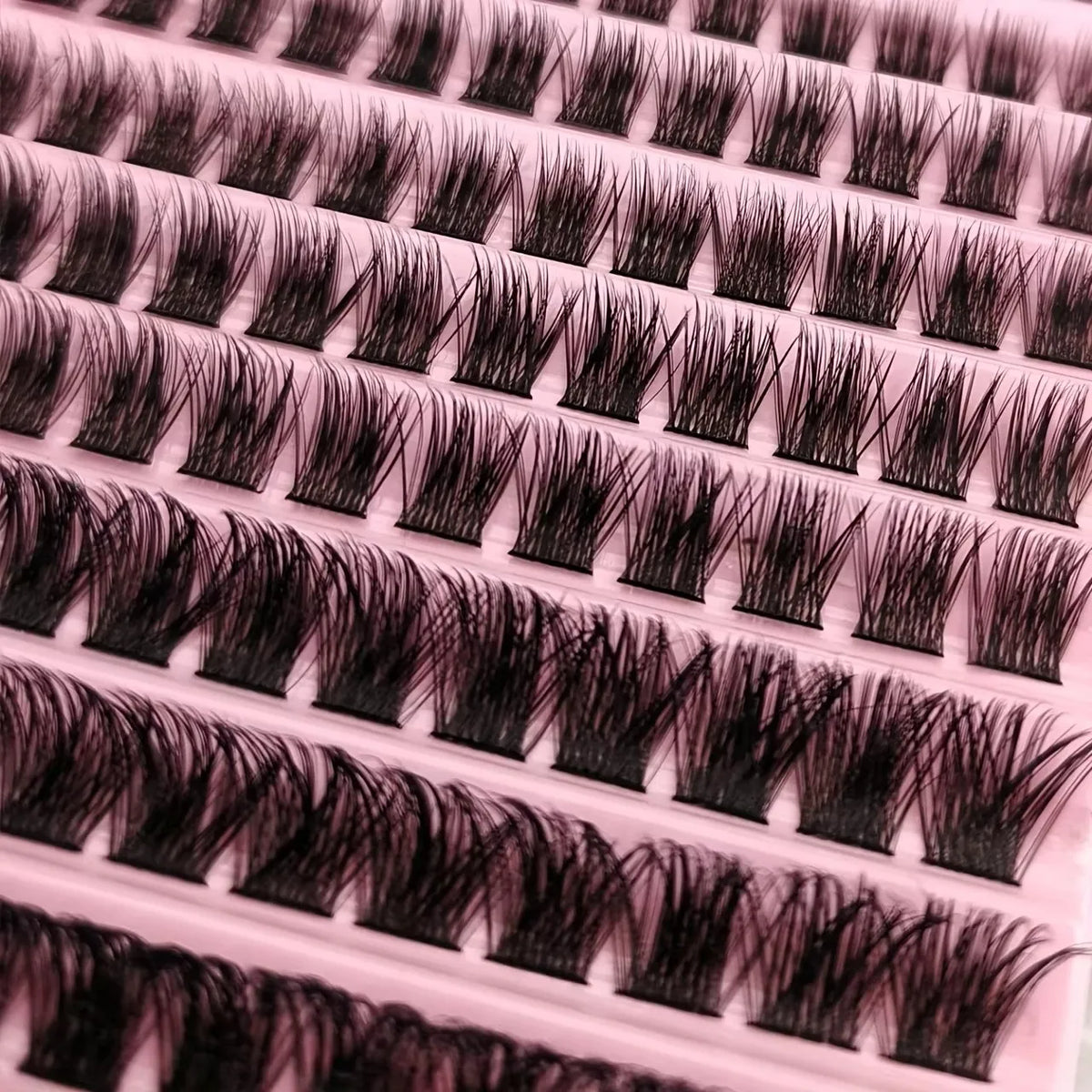 200/720PCS Eyelash Cluster Kit | Soft Fluffy Long-Lasting | Beginner-Friendly Easy Apply | Daily & Party Makeup