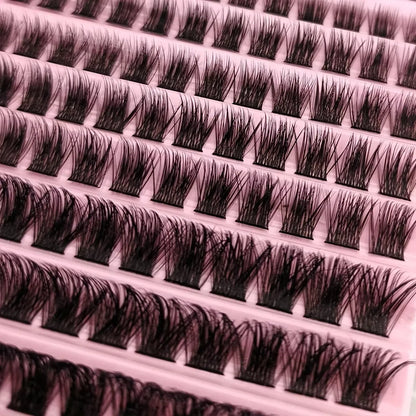 200/720PCS Eyelash Cluster Kit | Soft Fluffy Long-Lasting | Beginner-Friendly Easy Apply | Daily & Party Makeup