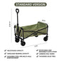 Large Capacity Collapsible Folding Utility Beach Wagon Cart Heavy Duty Fold Wagon Outdoor Trolley Portable Camping Cart