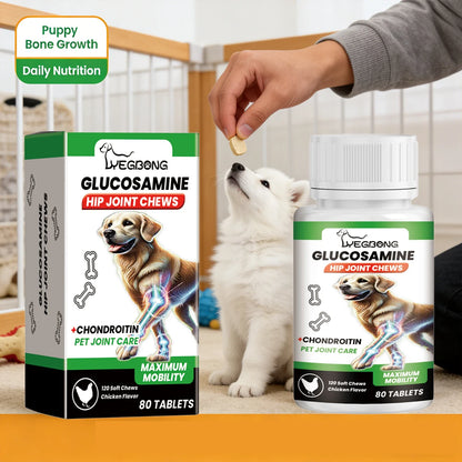 Pet Joint Chew Nourishing Alleviating Joint Discomfort Enhance Vitality Cartilage Tissue Joint Care Tablets Nutrition Supplement