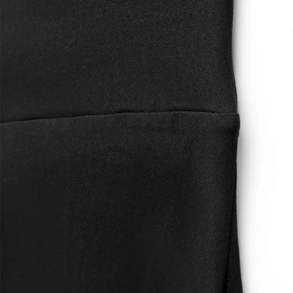 Sporty Jumpsuits Black Women Backless Fashion O-Neck