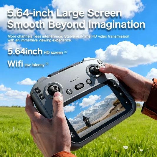Lenovo GT50 GPS Foldable Drone 8K Dual Camera 5G WIFI FPV Brushless 12.5cm Screen RC Optical Flow Quadcopter Drone