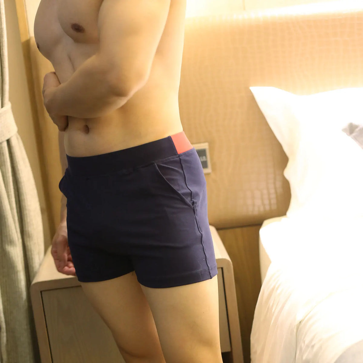 Men's Underwear Boxer Trunks UXH High Quality Men Underwear Shorts Brand Gay Man Boxers Home Sleepwear Sport Shorts Pants