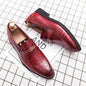 New Red Dress Shoes Wedding Shoes Men Leather Original Italian Classic