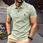 100% Pure Cotton High-End Brand Men's Short Sleeve Polo Shirt Summer