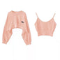 Women Batwing Sleeve Korean Two-Piece Top Set