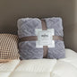 Fluffy Coral Velvet Throw Blanket – Soft Plush & Warm, Thickened Flannel, Comfortable for  Air-Conditioned Room, Luxury Decor