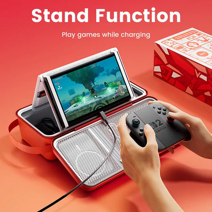 For Switch 2 Game Theme EVA Carrying Case Hard Shell Switch 2 Storage Bag Portable NS Switch 2 Accessories Large Capacity Bag