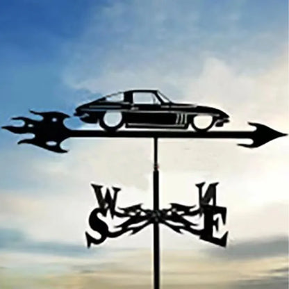Metal Weathervane,Witch Iron Weather Vane,Sea Rover Wind Direction Indicator,Garden Decoration,Outdoor Roof Decoration,Gardening