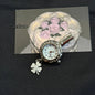 Original Hollow Heart Pocket Watch Chain Keychain Design Steampunk Clock Vintage Necklace Pendant Jewelry Watch Men Women Gift