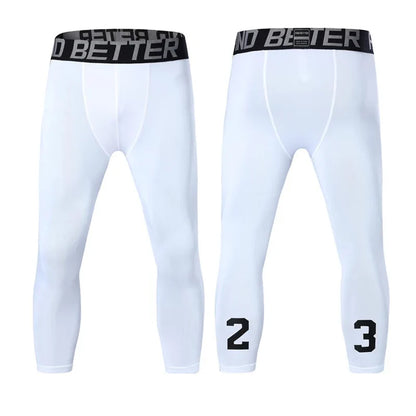 Sports Fitness Pants Men Gym Shorts Workout Tights