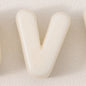 20pcs Beige Acrylic Large Hole Letter Loose Beads DIY Necklace