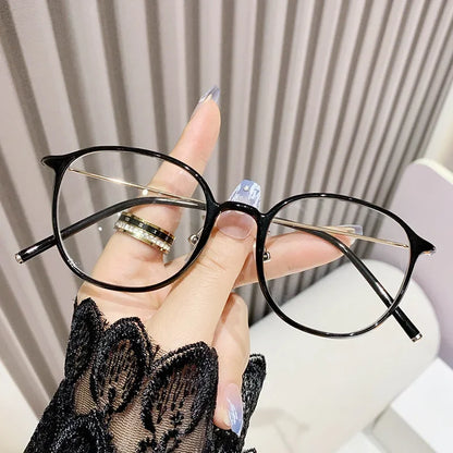 Reading glasseAnti Blue Light Round Frame Presbyopia Glasses Retro Circular Reading Glasses Ultra Light Unisex Far Sight Glasses