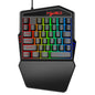 Wired Backlight Keyboard Mouse Set One-handed Professional Gaming Keyboard Mini Portable Game Mouse for Eating Chicken Game