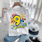 Anime Pokemons Kawaii T-Shirts for Children Pikachu Cartoon Number