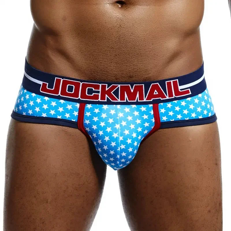 Men Underwear Briefs Cotton Printed Sexy Men Boxer Brief Slips Cueca Masculina Panties Calcinha Calzoncillos Hombre Breathable
