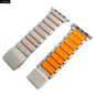 URVOI Stratos Band for Apple Watch Ultra 3 2 Series 11 10 9 8 SE3 Titanium Silicone Strap Magnet Clasp Bracelet DLC Coating 49mm