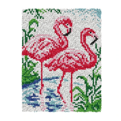 Latch Hook Rug Kit Crochet Carpet DIY Rug Crochet Yarn Kits Fashion Cartoon Pattern Gift Carpet Making Kit for Festival Carpet