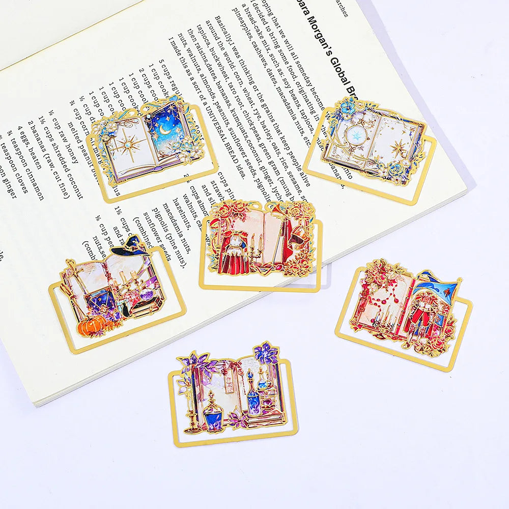Magic Knight Crescent Moon Bookmark Enchanting Themed Page Holder for Women Readers Perfect Valentines Day or Birthday Gift Idea