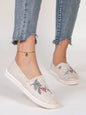 Spring new women's sports shoes, fashionable, breathable, lightweight, non-slip, wear-resistant, casual sports shoes, flat shoes