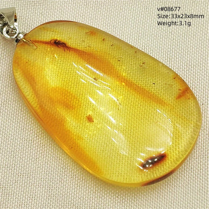 Natural Amber Pendant From Baltic Flower Yellow Amber Water Drop Women Men Jewelry Reiki Stone Women Men AAAAAAA