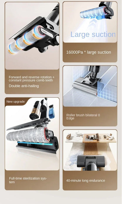 DREAME H20Mix Floor Washing Machine Cleaning, Mopping and Vacuuming Machine Household Appliances Hot Air Quick Drying