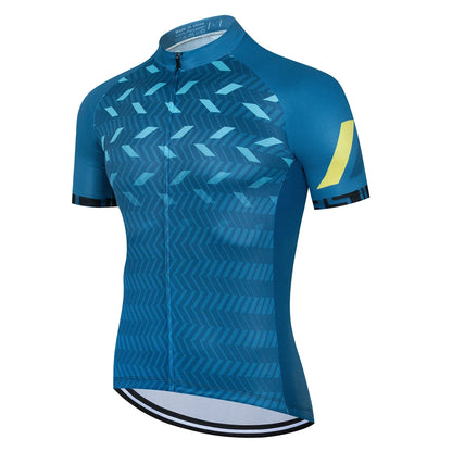 Mens Cycling Jersey Classic Black Cycling Racing Tops Short Sleeve