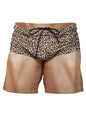 Summer New Men's Board Shorts Swimming Pants Drawstring Funny Shorts Fake Shorts Underwear Printed Micro Elastic Shorts