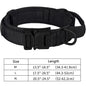 Tactical Dog Collar Adjustable Military Nylon Dog Collar with Control Handle Heavy Duty Metal Buckle for Medium Large Dogs