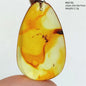 Natural Amber Pendant From Baltic Flower Yellow Amber Water Drop Women Men Jewelry Reiki Stone Women Men AAAAAAA