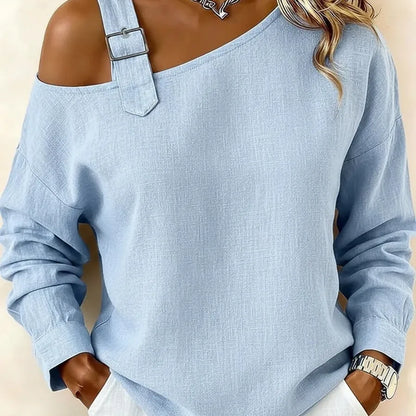 Fashion New Women's Top T Shirt Spring Autumn Elegant Casual White