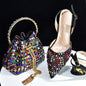 Royal Blue Women Shoes And Bag Set Luxury African Ladies Pumps Match With Handbag Sandals Clutch Escarpins Femme Sandales 938-84