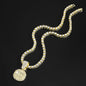 Delicate Shiny Last Supper Pendant Necklace Men's Jewelry Match Iced Out 4mm Tennis Chain Fashion Men Hip Hop Style Women Gift