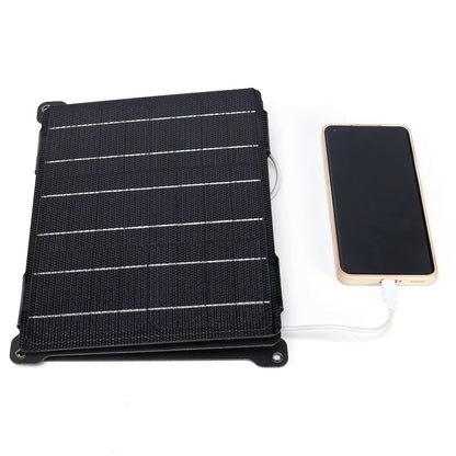 Foldable Solar Panel 5V/12V USB Portable Waterproof Cell Phone Power Pack Outdoor Battery Charger for Hiking Camping 30W