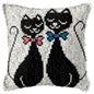 Cats Latch Hook Kits Pillow Cover