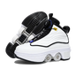 Unisex Automatic Retractable Roller Skates Women's High Top Sports Shoes with Wheels Dual-purpose Skating Sports Shoes