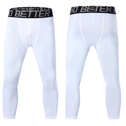 Sports Fitness Pants Men Gym Shorts Workout Tights