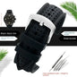 Samsung Galaxy Watch 7, 6, 5, 4 & FE Stitched Perforated Silicone Band