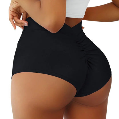 High Waist Booty Scrunch Workout Shorts